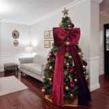 Giant velvet Christmas bow